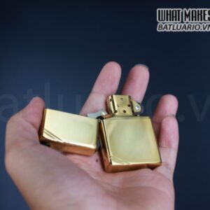 ZIPPO LA MÃ 1996 – VINTAGE REPLICA 1937 – ĐỒNG NGUYÊN KHỐI 6