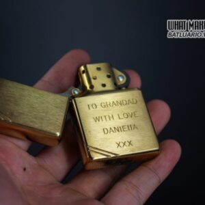ZIPPO LA MÃ 1997 – VINTAGE REPLICA 1937 – TO GRANDAD WITH LOVE 4