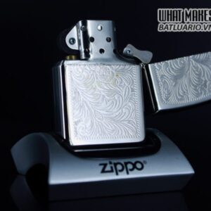 Zippo La Mã 1999 – Venetian – Silver Plate 3