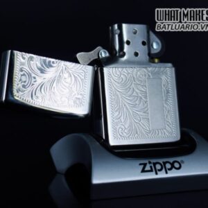 Zippo La Mã 1999 – Venetian – Silver Plate 4