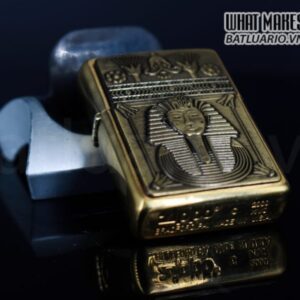 ZIPPO LA MÃ 2000 – EGYPTIAN KING – BRUSHED BRASS 2