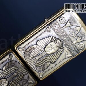 ZIPPO LA MÃ 2000 – EGYPTIAN KING – BRUSHED BRASS 6
