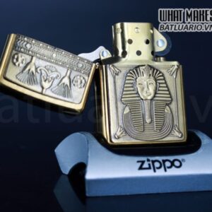 ZIPPO LA MÃ 2000 – EGYPTIAN KING – BRUSHED BRASS 9