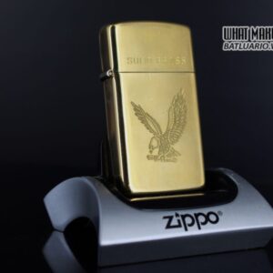 ZIPPO SLIM LA MÃ 1999 – EAGLE – ĐỒNG NGUYÊN KHỐI