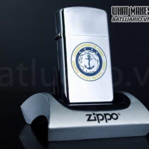 ZIPPO SLIM XƯA 1964 – COMMANDER IN CHIEF – UNITED STATES PACIFIC FLEET