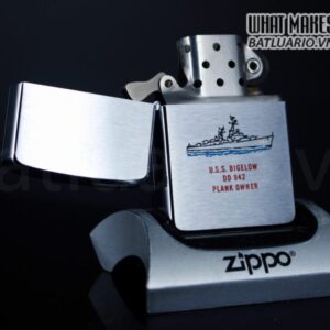 ZIPPO XƯA 1957 – USS BIGELOW DD 942 PLANK OWNER 1