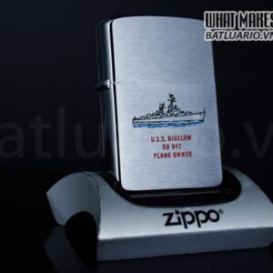 ZIPPO XƯA 1957 – USS BIGELOW DD 942 PLANK OWNER