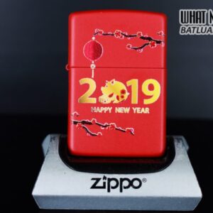 ZIPPO HAPPY NEW YEAR HOA ĐÀO 2019