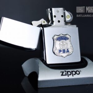 Alternative view of ZIPPO XƯA – 1970 – CITY OF NEW YORK POLICE PBA