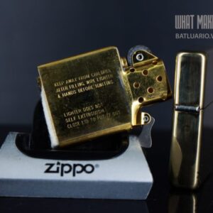 ZIPPO LA MÃ 1995 – VINTAGE REPLICA 1937 – HIGH POLISHED BRASS - Ảnh 3