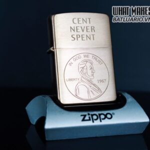 ZIPPO 2003 – CENT NEVER SPENT – SOLID COPPER