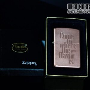 ZIPPO 2003 – SOLID COPPER – MARLBORO – COME TO WHERE THE FLAVOR IS 1