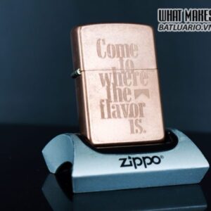 ZIPPO 2003 – SOLID COPPER – MARLBORO – COME TO WHERE THE FLAVOR IS