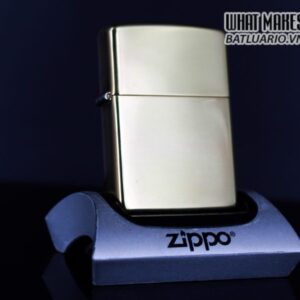 ZIPPO LA MÃ 1996 – ĐỒNG NGUYÊN KHỐI – HIGH POLISHED BRASS