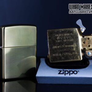ZIPPO LA MÃ 1996 – ĐỒNG NGUYÊN KHỐI – HIGH POLISHED BRASS 4