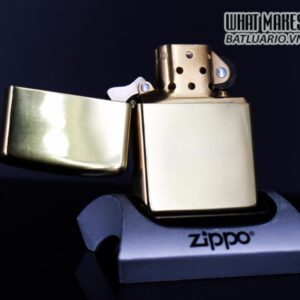 ZIPPO LA MÃ 1996 – ĐỒNG NGUYÊN KHỐI – HIGH POLISHED BRASS 7