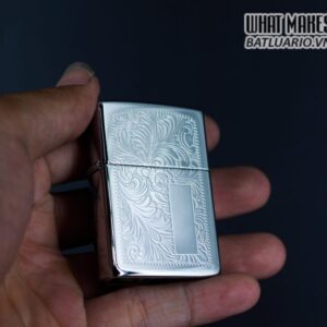 ZIPPO LA MÃ 1996 – VENETIAN – HOA VĂN Ý