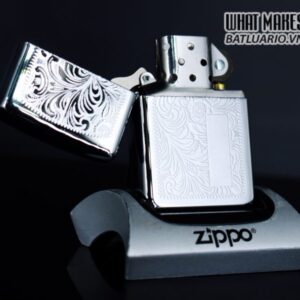 ZIPPO LA MÃ 1996 – VENETIAN – HOA VĂN Ý 9