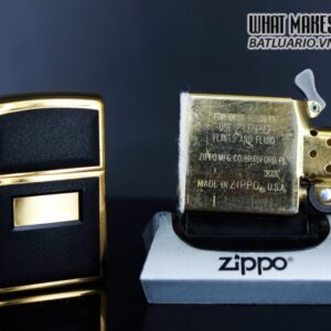 ZIPPO LA MÃ 1997 – GOLD PLATE – ZIPPO ULTRALITE BLACK 1