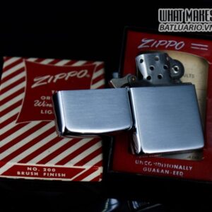 ZIPPO XƯA 1950 – 1951 – BRUSHED CHROME – PLAIN – TRƠN 2 MẶT 10