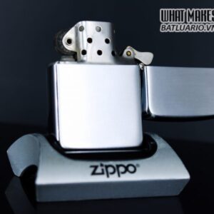 ZIPPO XƯA 1950 – 1951 – BRUSHED CHROME – PLAIN – TRƠN 2 MẶT 6