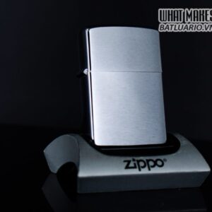 ZIPPO XƯA 1962 – PLAIN – TRƠN 2 MẶT – BRUSHED CHROME