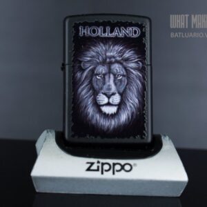 ZIPPO 218 BLACK AND WHITE LION