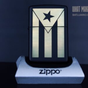 ZIPPO 218 PUERTO RICO FLAG ENGRAVING 2