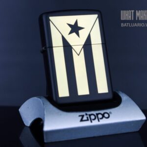 ZIPPO 218 PUERTO RICO FLAG ENGRAVING