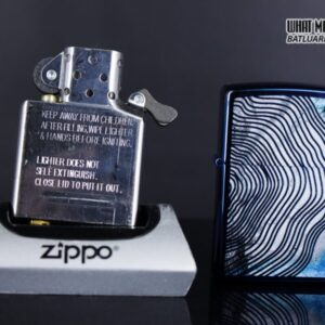 Zippo 29827 – Zippo Tree Rings Design High Polish Blue 11