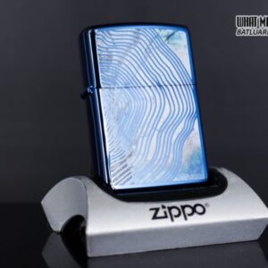 Zippo 29827 – Zippo Tree Rings Design High Polish Blue 2