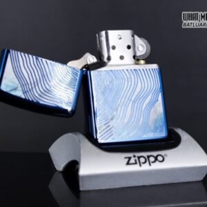 Zippo 29827 – Zippo Tree Rings Design High Polish Blue 4