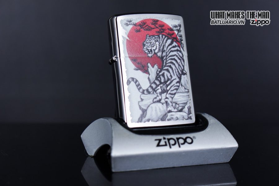 Zippo 29889 – Zippo Asian Tiger Design Brushed Chrome 7