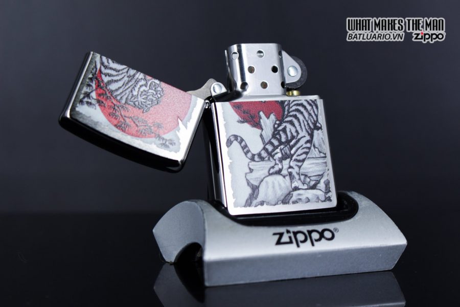 Zippo 29889 – Zippo Asian Tiger Design Brushed Chrome 8