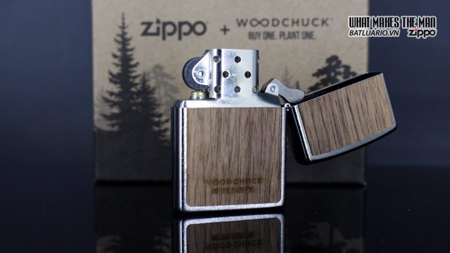 Zippo 29902 – Zippo Woodchuck Paths Heringbone Sweep Walnut Emblem 9