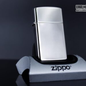 ZIPPO SLIM - LA MÃ 1993 - SILVER PLATE