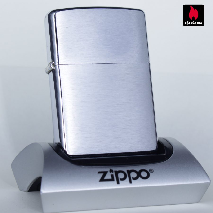 ZIPPO LA MÃ 1998 – BRUSHED CHROME - PLAIN