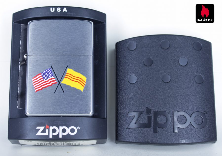 ZIPPO 2003 - AMERICAN & VIETNAM FLAG