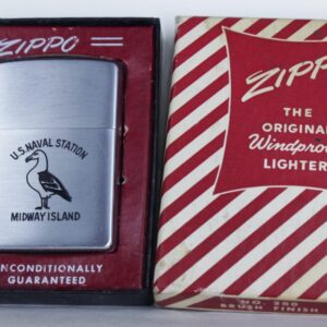 Alternative view of ZIPPO XƯA 1955 - 1956 - US NAVAL STATIONS MIDWAY ISLAND