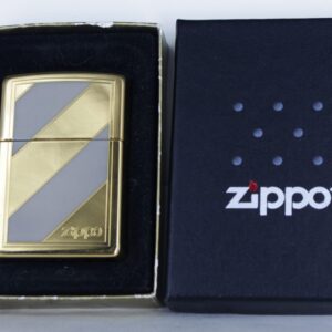 Alternative view of ZIPPO LA MÃ 1996 - GOLD PLATE - DEMI SILVER