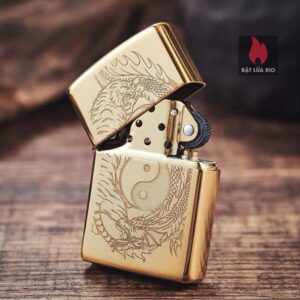 Zippo 49024 - Zippo Yin and Yang Tiger and Dragon High Polish Brass 11