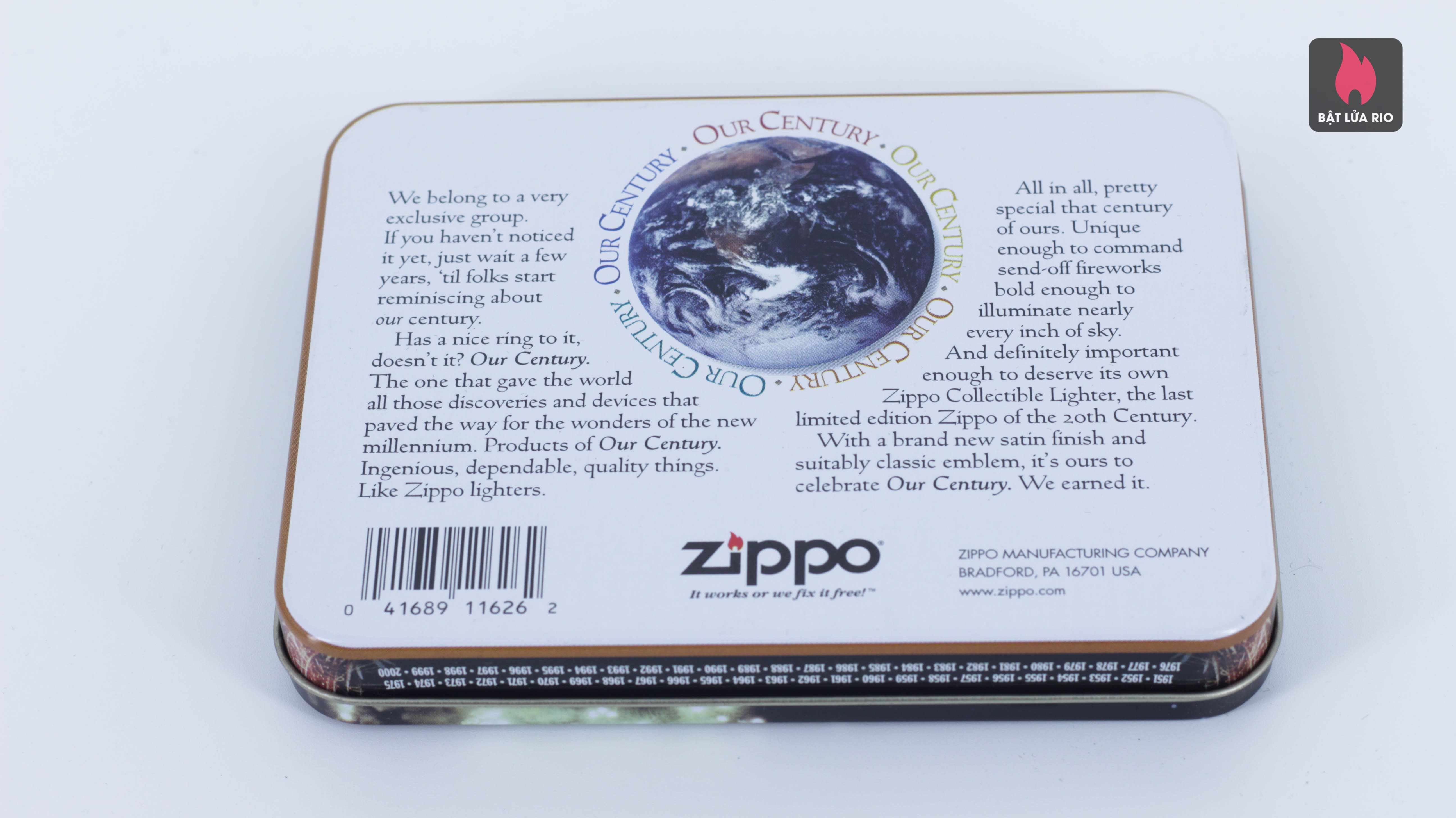ZIPPO COTY 1999 – OUR CENTURY