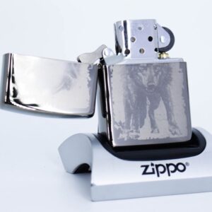 Zippo 49073 – Zippo Wolf Design Black Ice 2