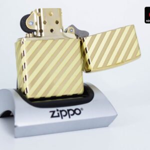 Zippo 49075 – Zippo Vintage Zippo Box Top High Polish Solid Brass 4