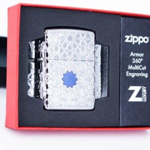 Zippo 49076 - Zippo Star Pattern Armor High Polish Chrome 1