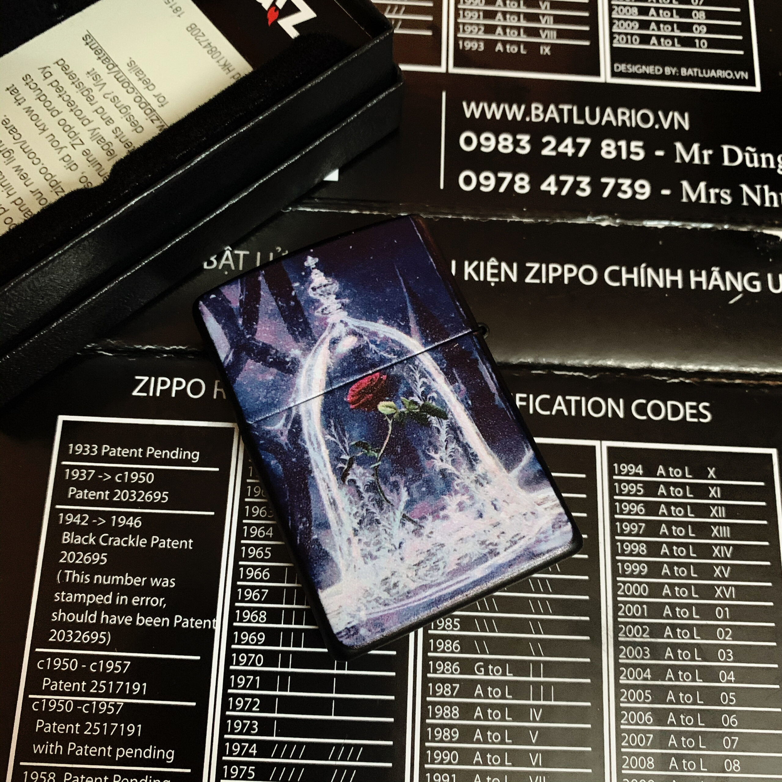 ZIPPO 218 IN MÀU BÔNG HỒNG - ZIPPO 218.BONGHONG