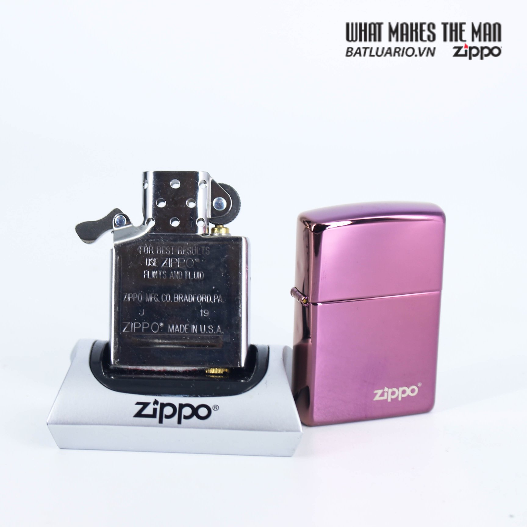 Zippo 24747ZL - Zippo High Polish Purple Zippo Logo 7