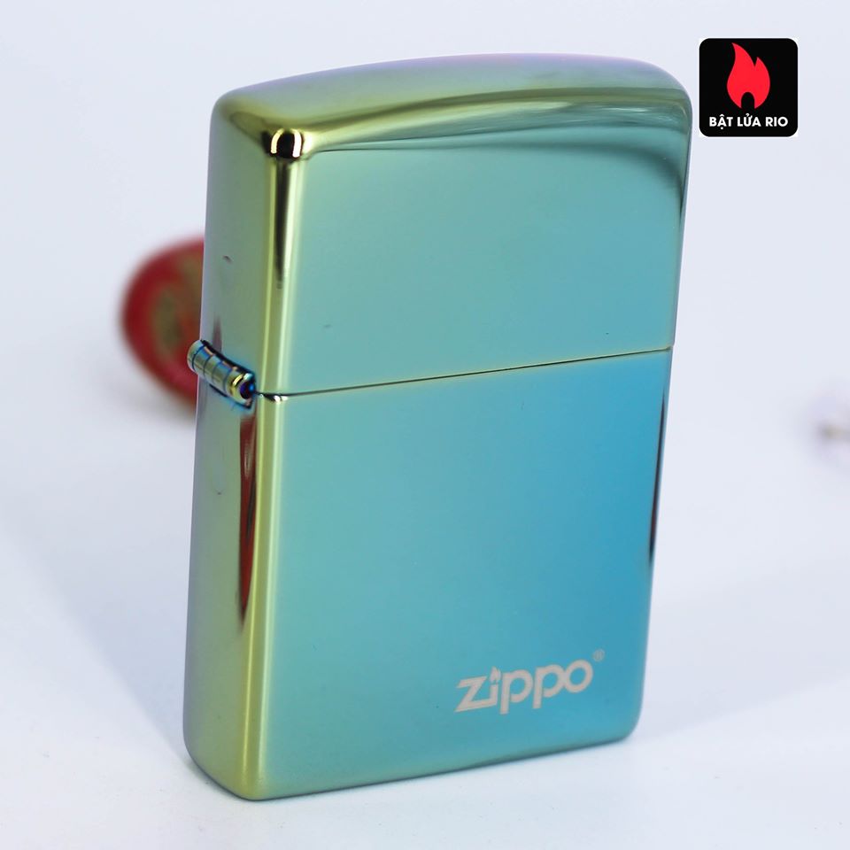 Zippo 49191ZL - Zippo High Polish Teal Zippo Logo 1