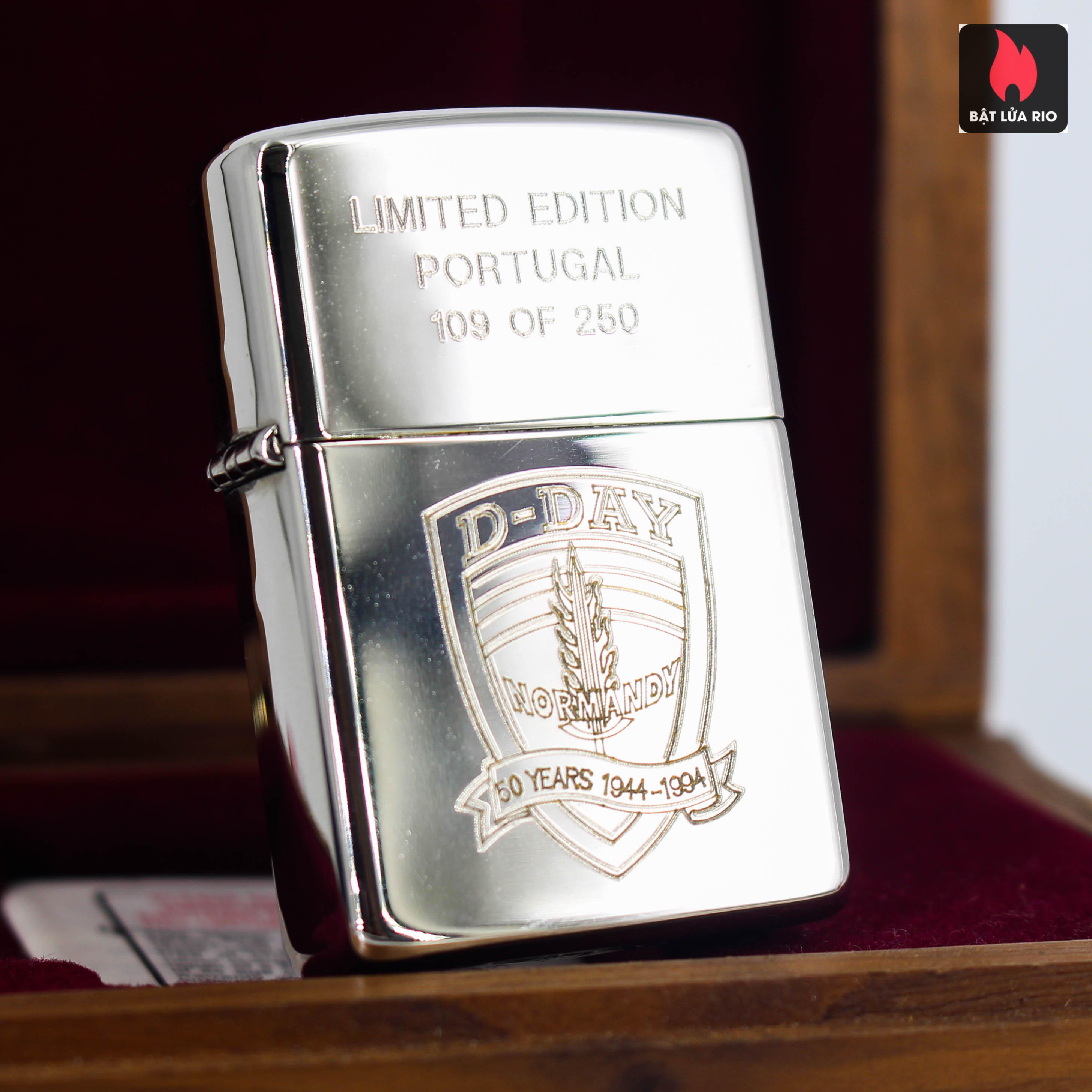 ZIPPO D-DAY - ZIPPO 1993– LIMITED EDITION POTUGAL 109 of 250
