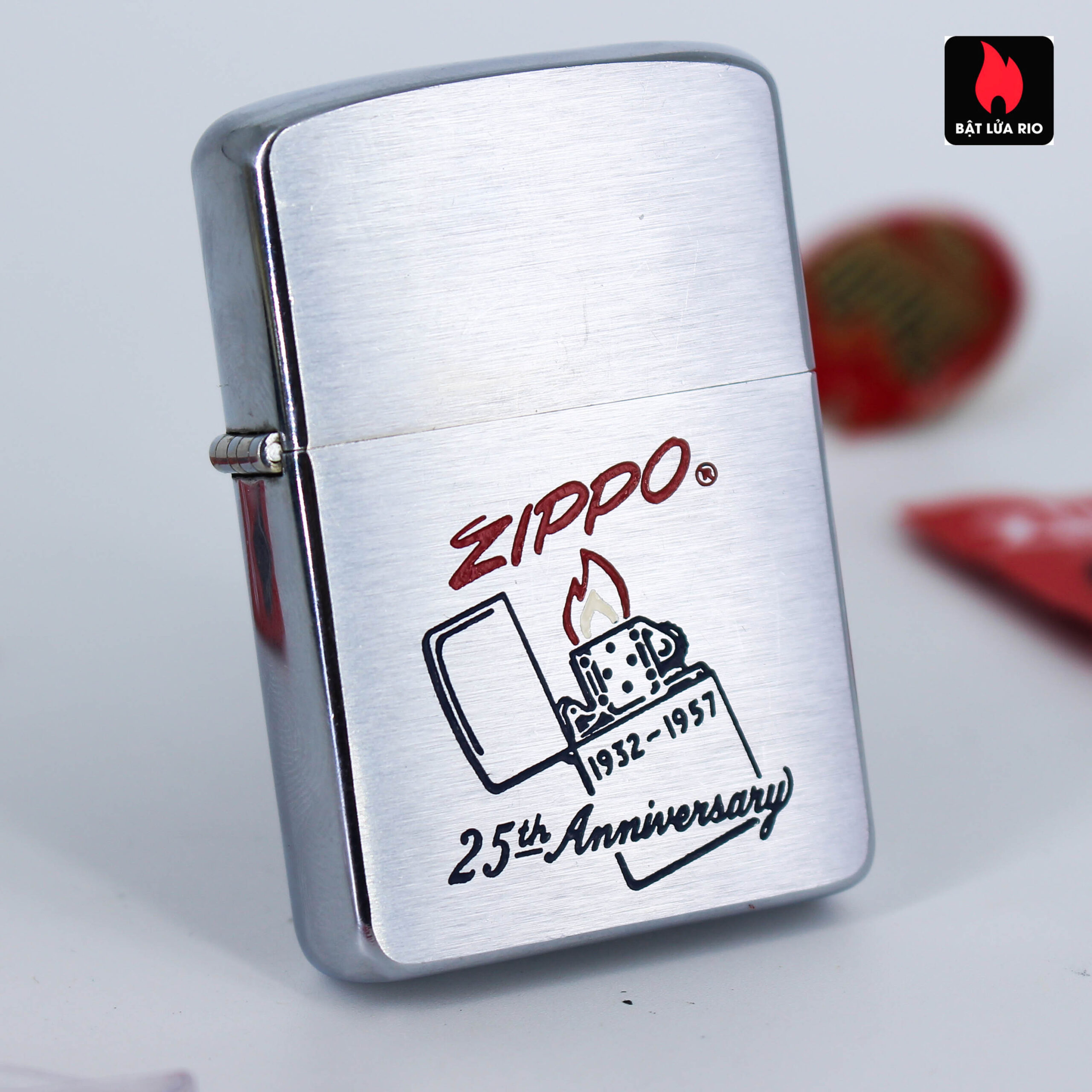 Zippo Xưa 1957 - 25th Anniversary - Kỉ Niệm 25 Thành Lập Hãng Zippo